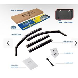 Goodyear Side Window Deflectors for Kia Sportage SUV - 4 pcs